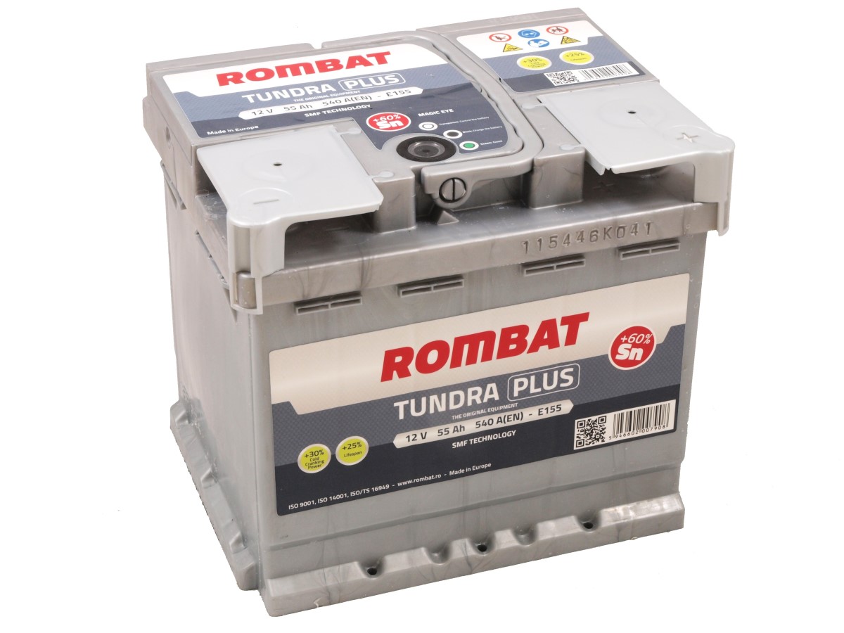 Rombat TUNDRA PLUS 12V 55Ah 540A(EN) L1 207x175x190 0/1 EAN5946602007908
